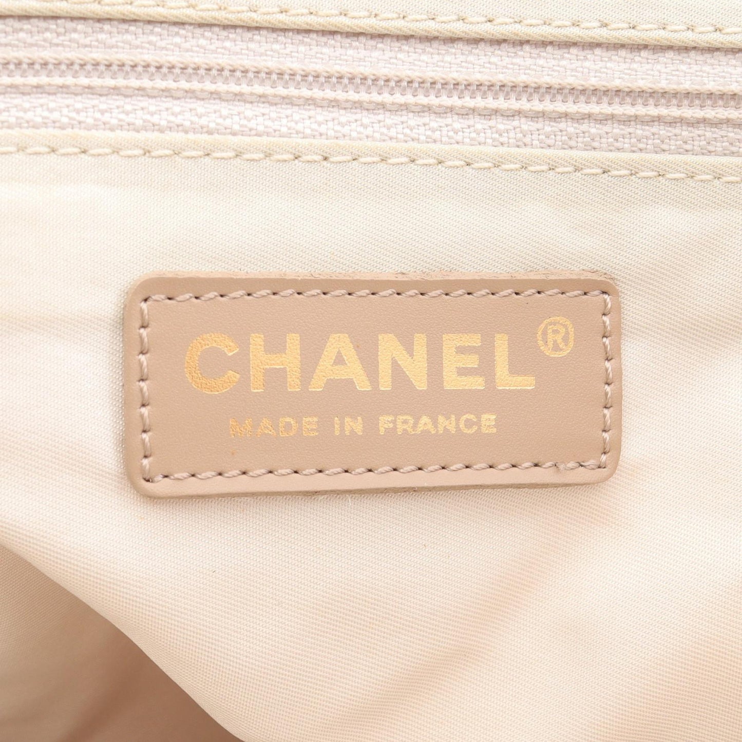 Chanel New Travel Line Leather Nylon Canvas Tote Bag