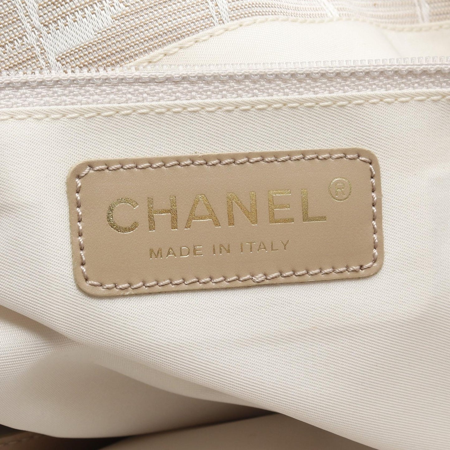 Chanel New Travel Line Leather Nylon Canvas Tote Bag