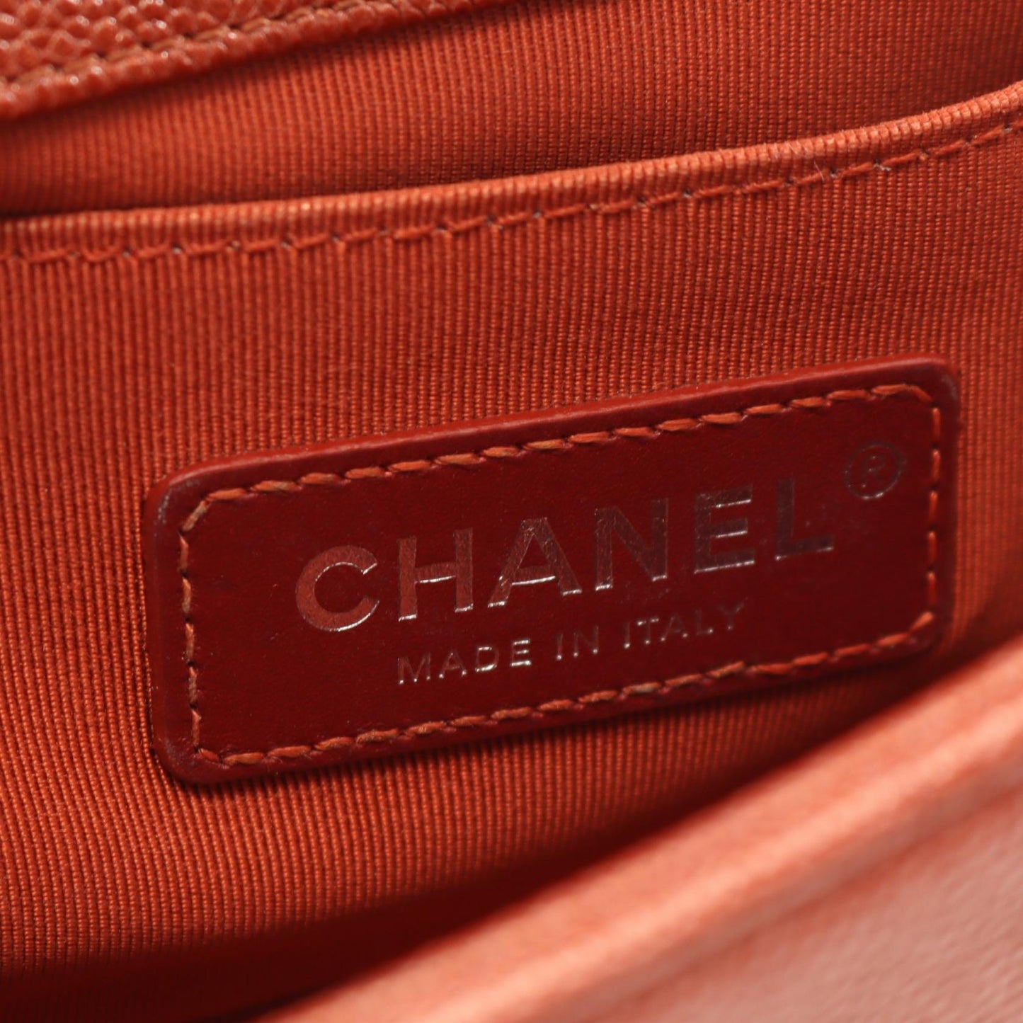 Chanel Boy Chanel Chevron V Stitch Small Grained Calf Shoulder Bag