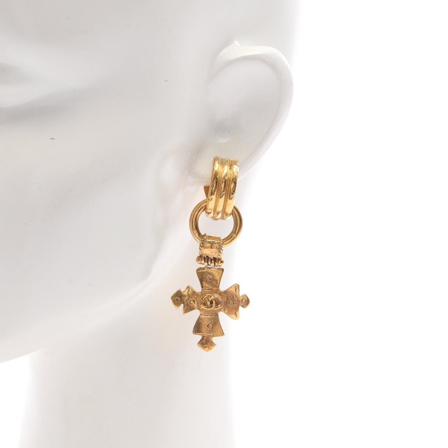 Chanel Coco Mark Cross Earrings
