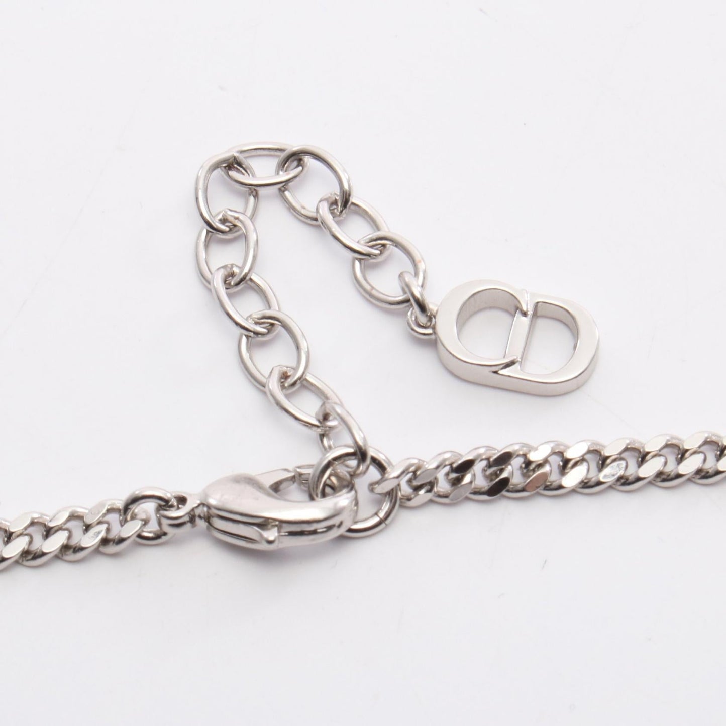 Dior CD Icon Cannage Stainless Steel Necklace