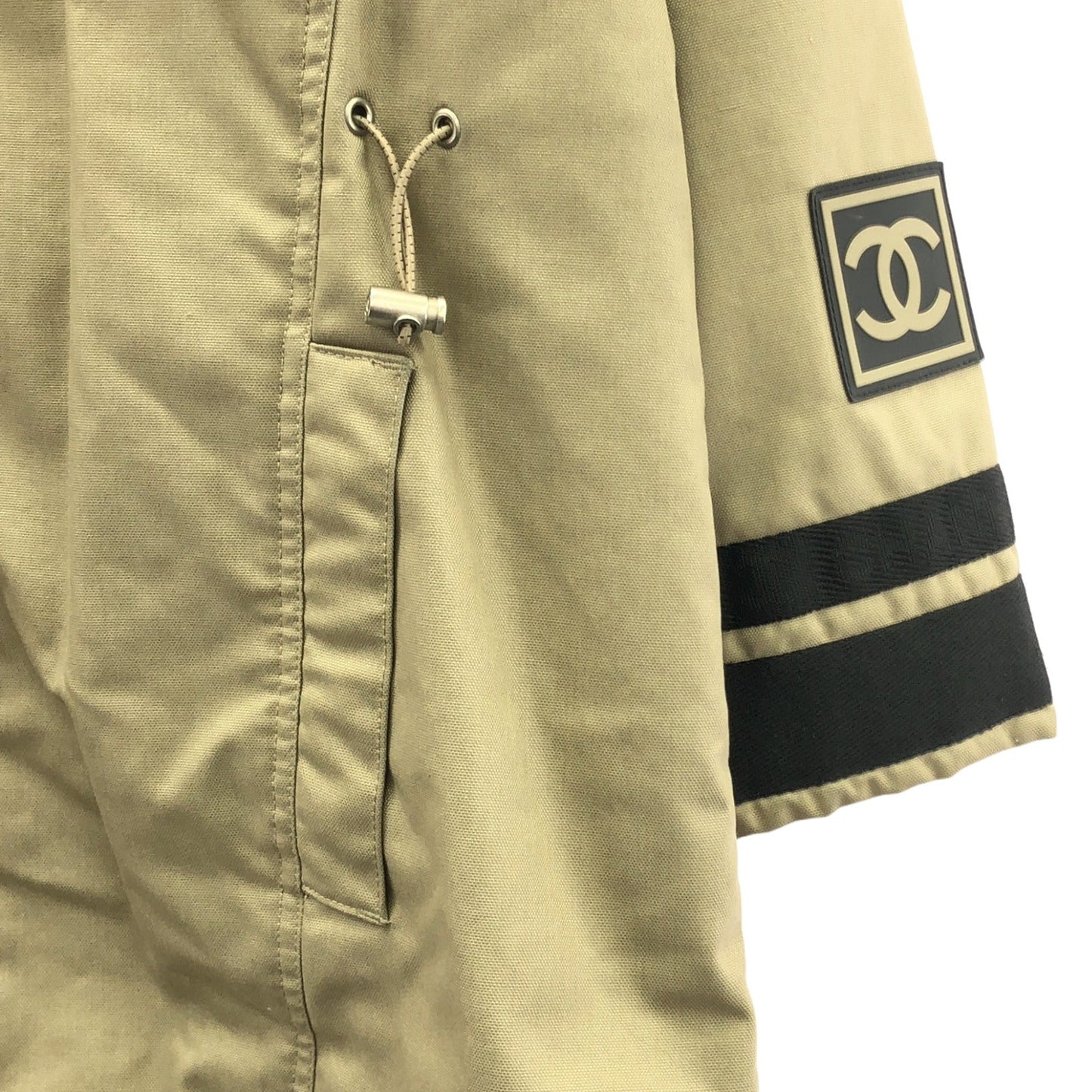 Chanel Sleeve Logo Long Coat Polyester Coat