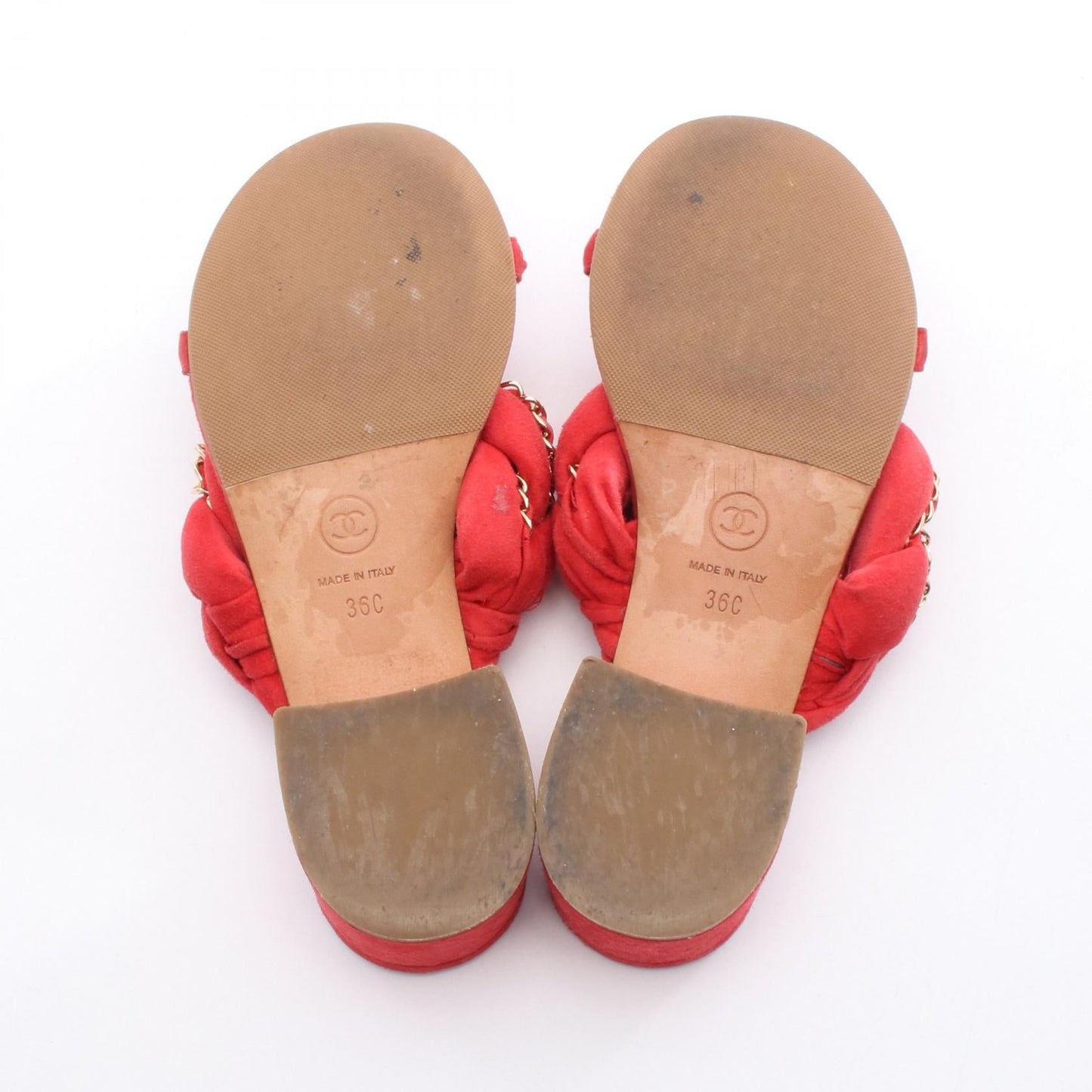Chanel Matelasse Suede Sandals