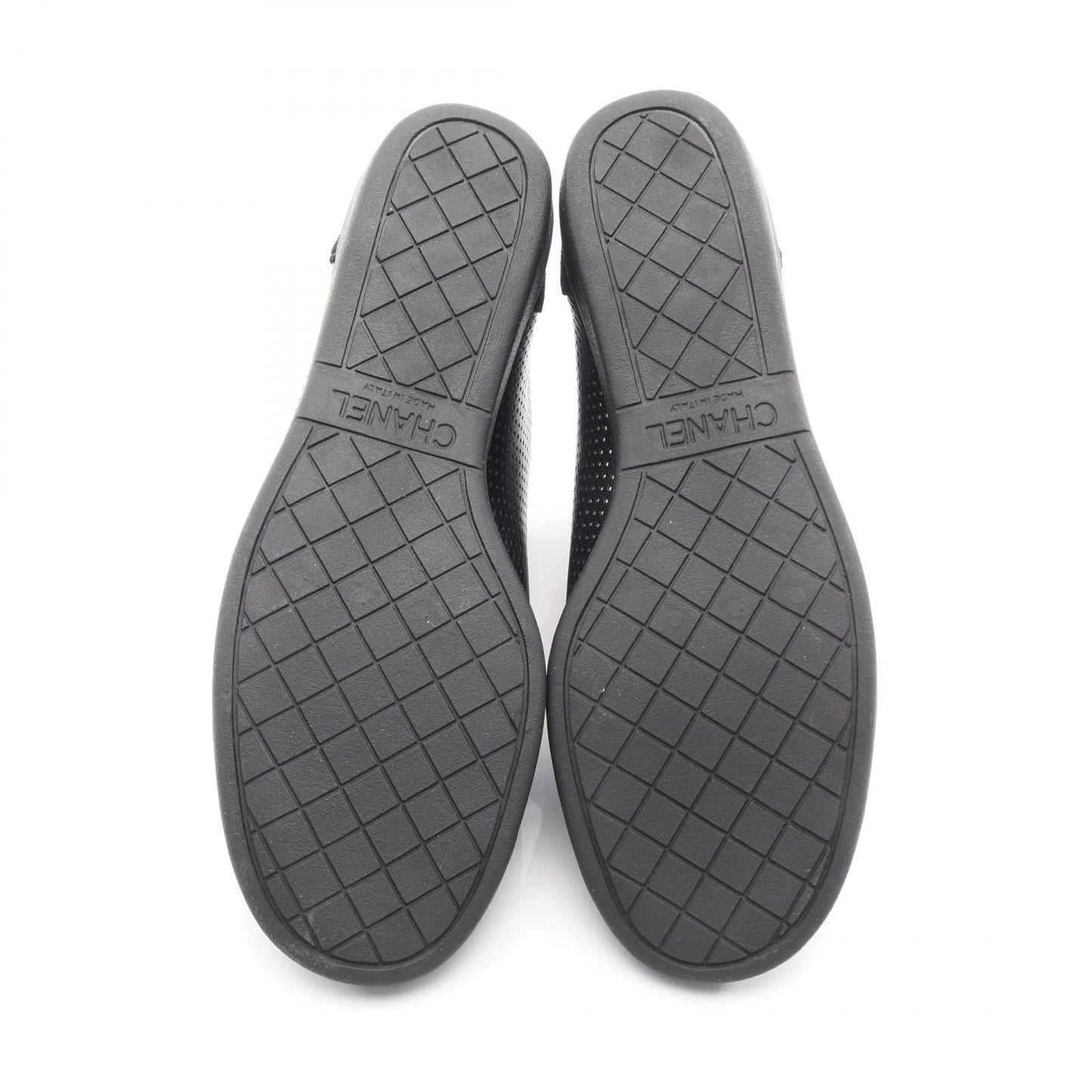 Chanel Coco Mark Leather Suede Sneakers