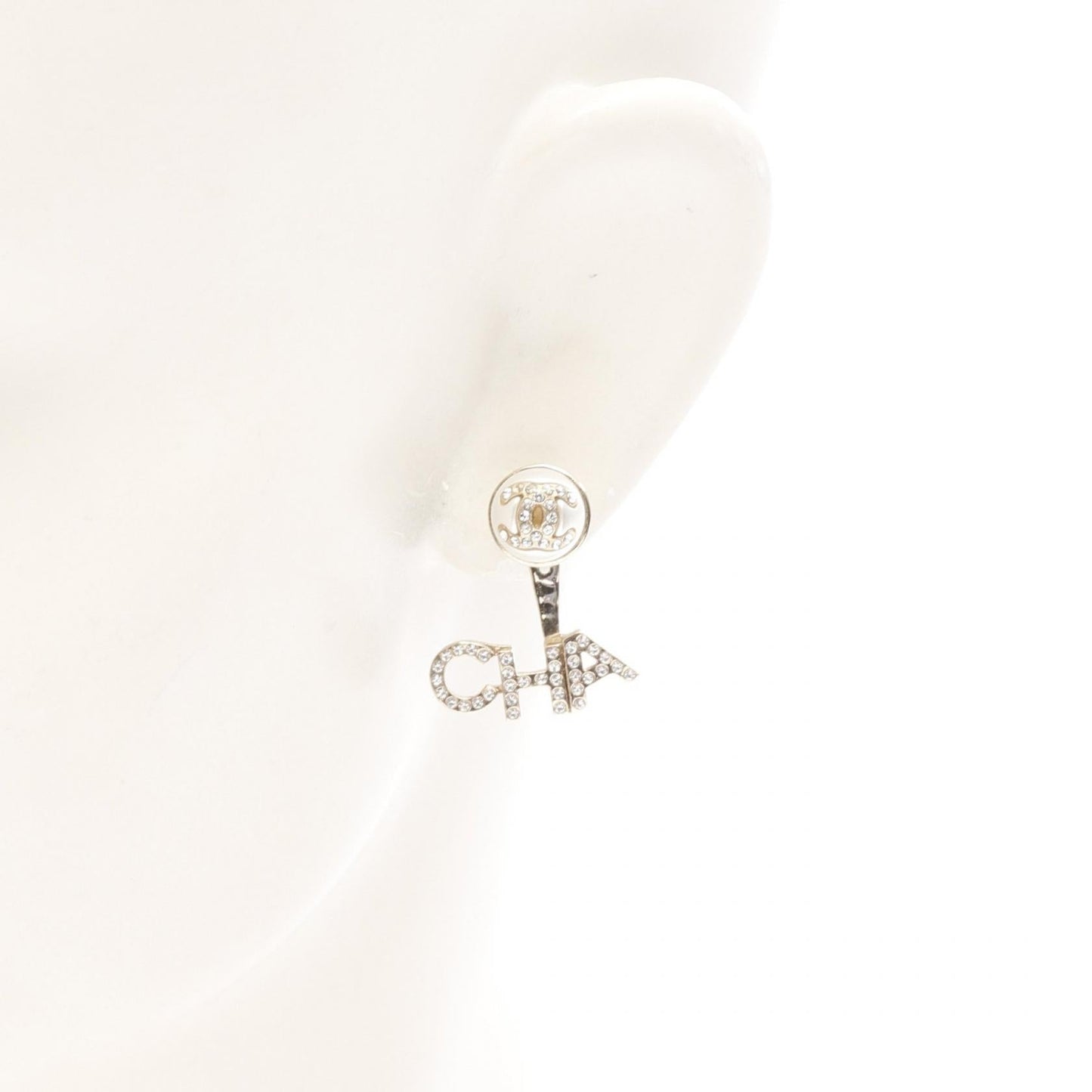 Chanel Coco Mark Pearl Earrings