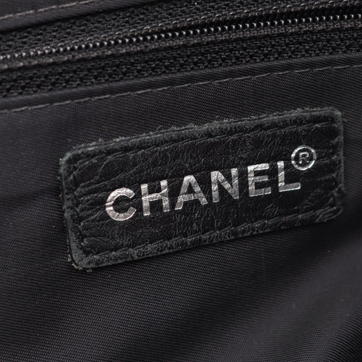 Chanel New Travel Line Leather Nylon Canvas Tote Bag