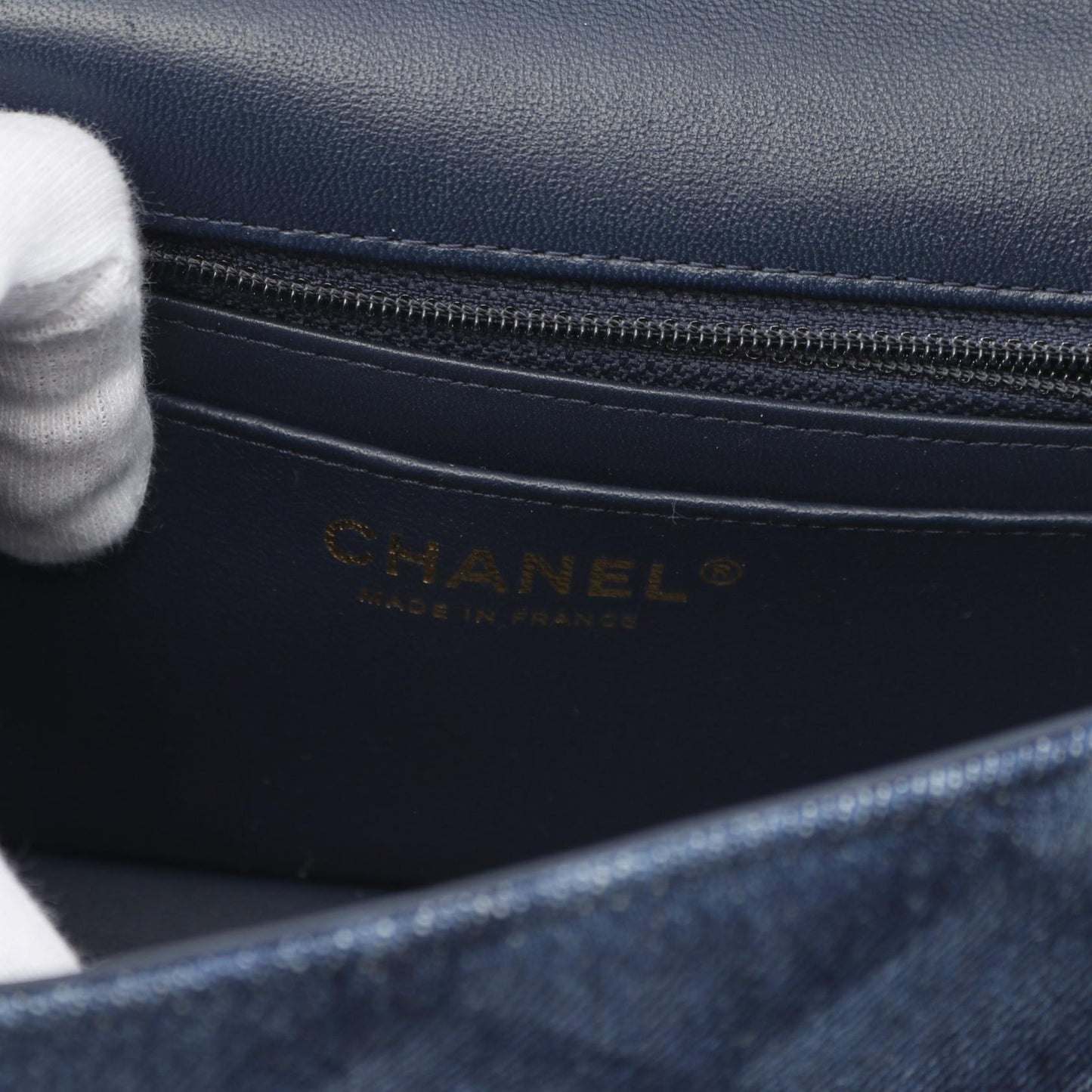 Chanel Mini Matelasse 20 Denim Shoulder Bag