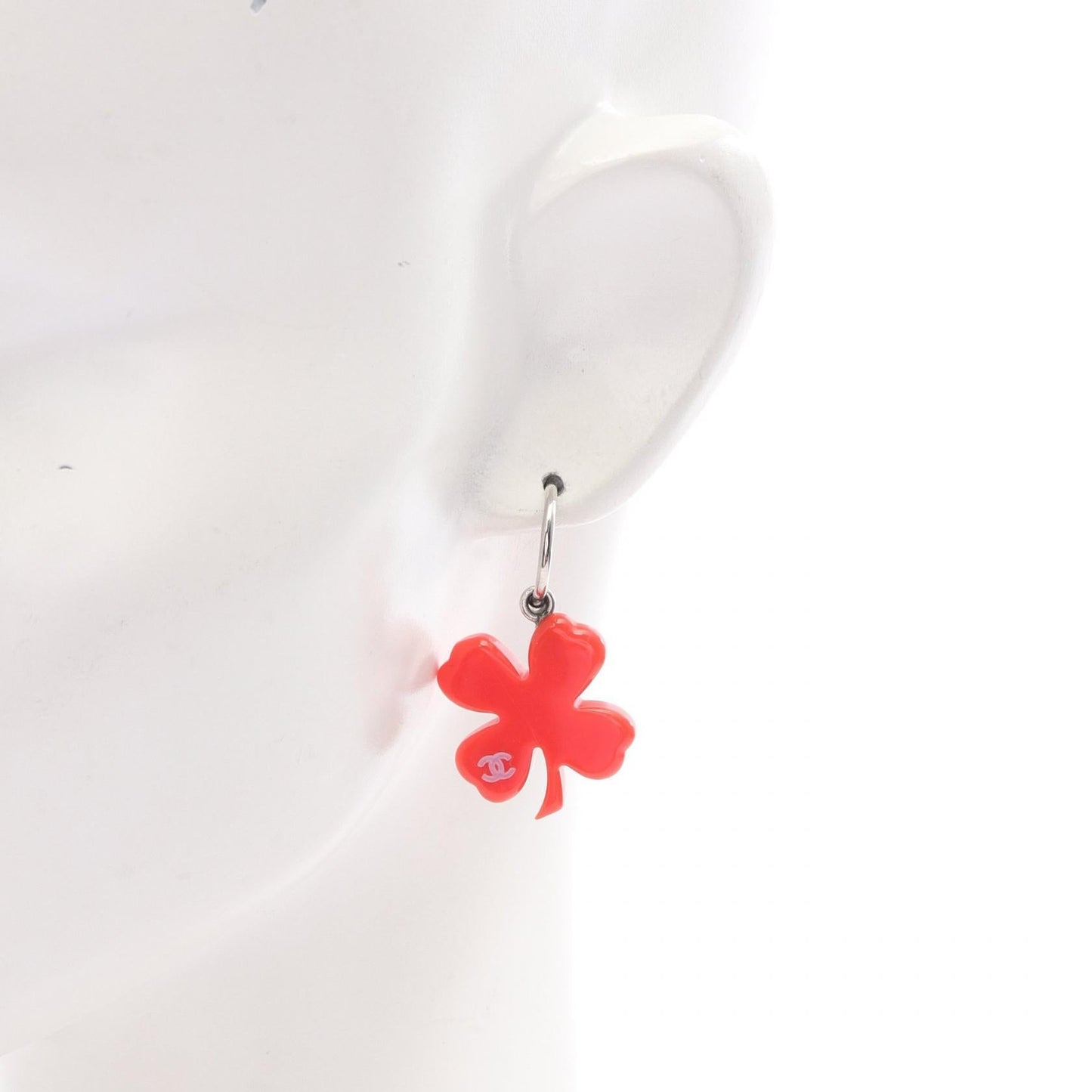 Chanel Coco Mark Clover Earrings