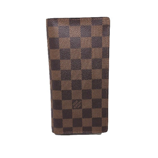 LOUIS VUITTON Bifold Wallet N60017 Damier canvas Brown Wallet with card pocket Damier Portefeuille Blaza mens(Unisex) d