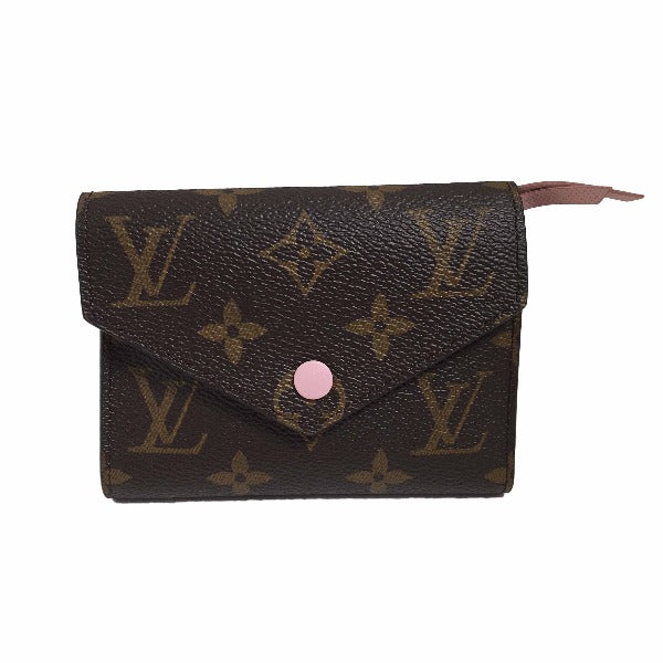 LOUIS VUITTON Coin case M62360 Monogram canvas Rose Valerie Coin purse with Card Case Monogram Portefeuille Victorine Women d