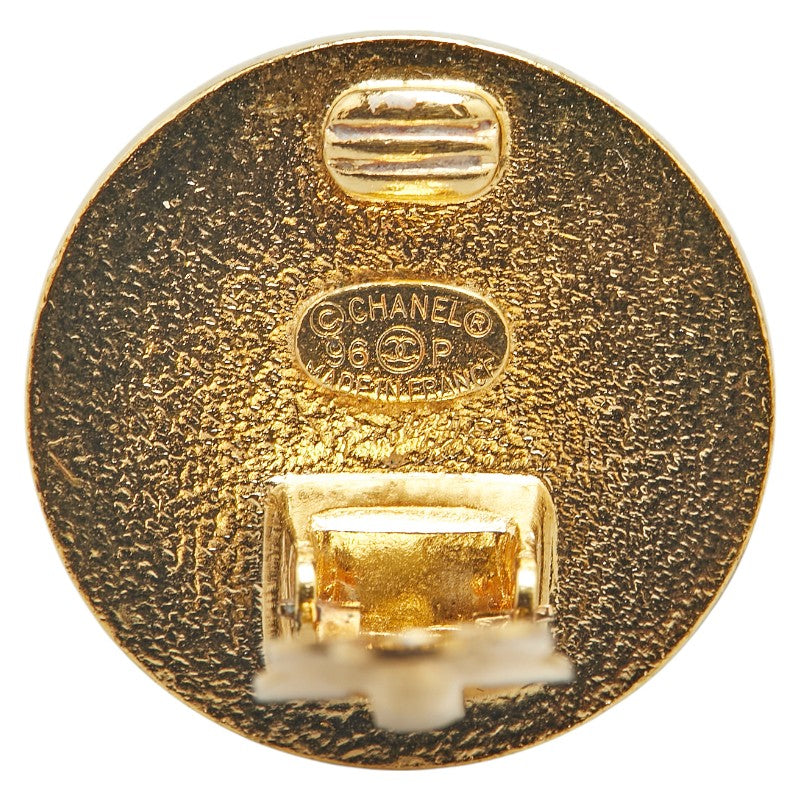 Chanel Coco Mark Round Earrings