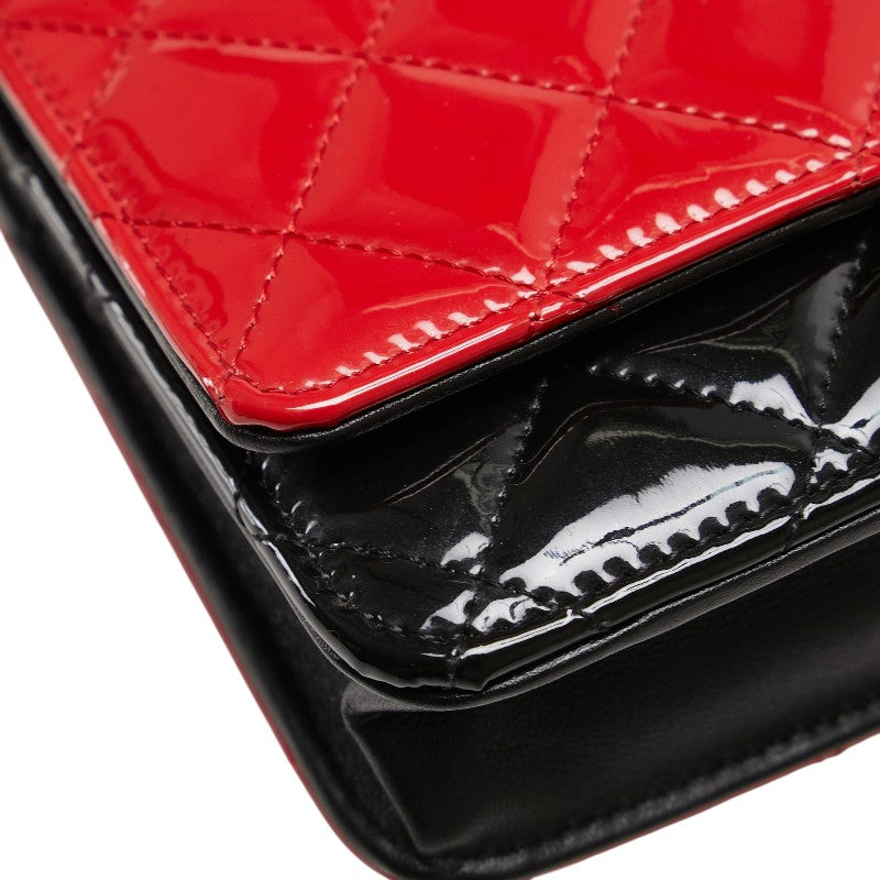 Chanel Coco Mark Patent Leather Shoulder Bag