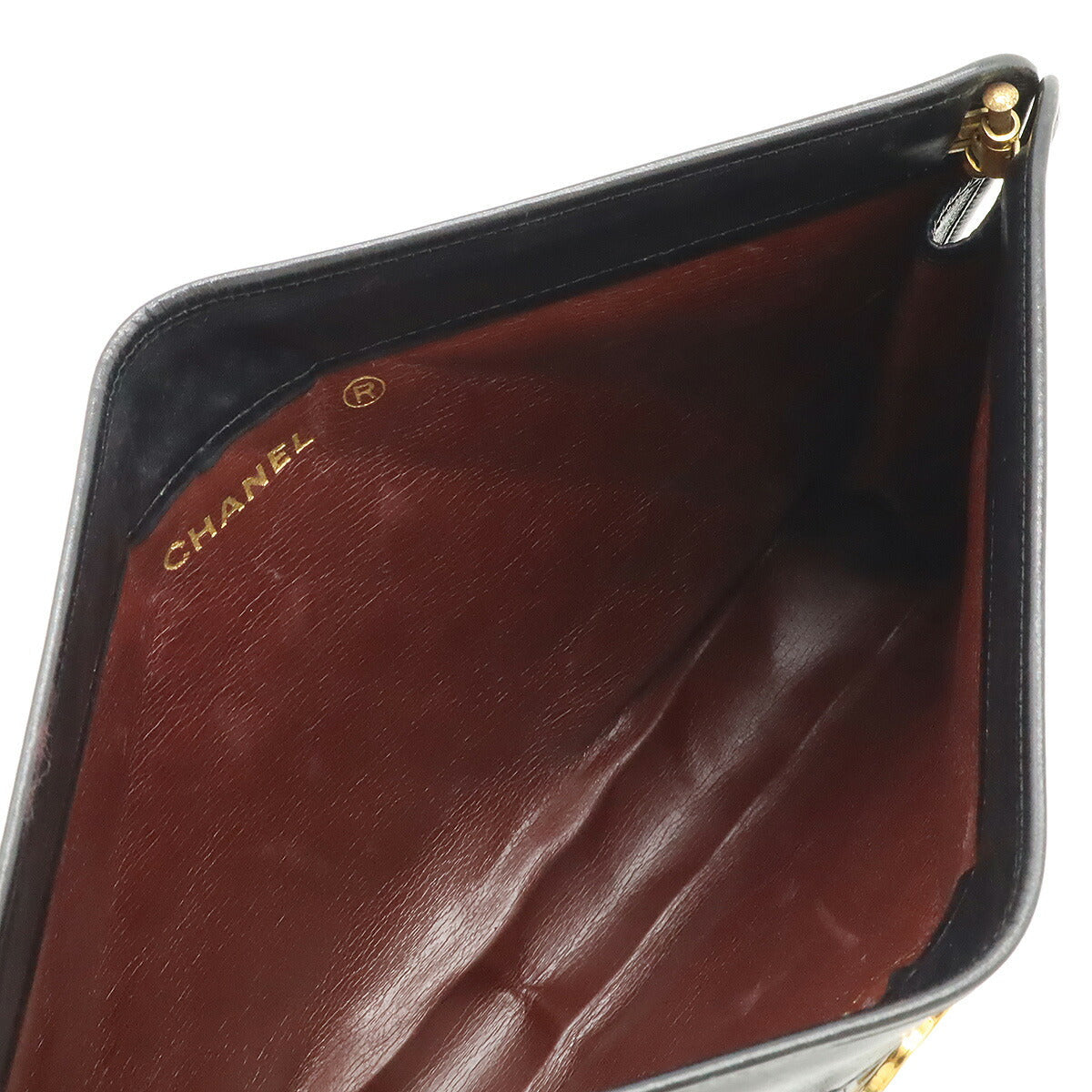 Chanel Matelasse Lambskin Clutch Bag