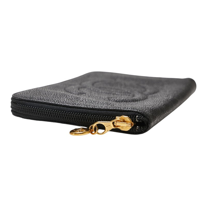 Chanel Coco Mark Caviar Skin Long Wallet