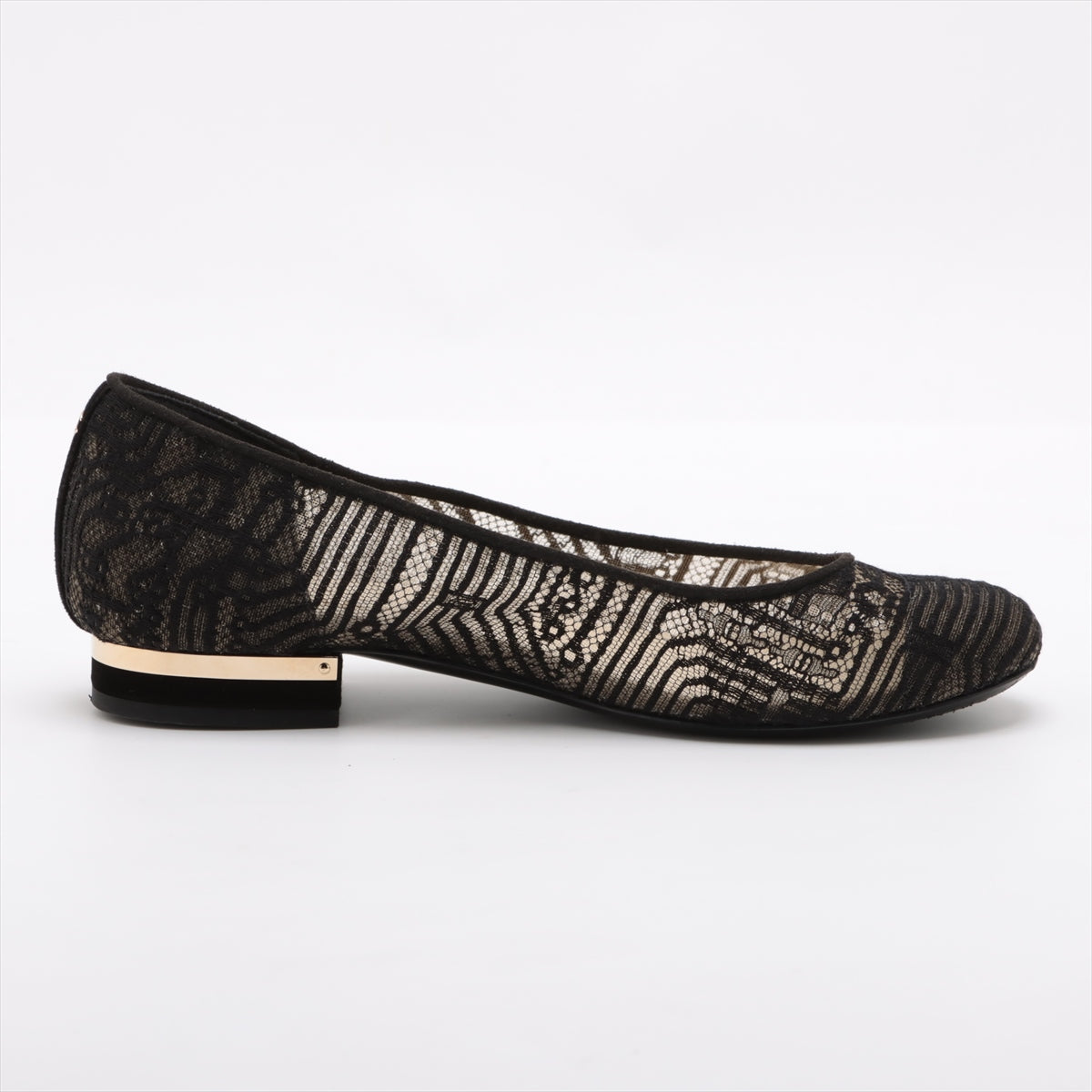 Chanel Coco Race Flap Pumps 37 Black Pearl