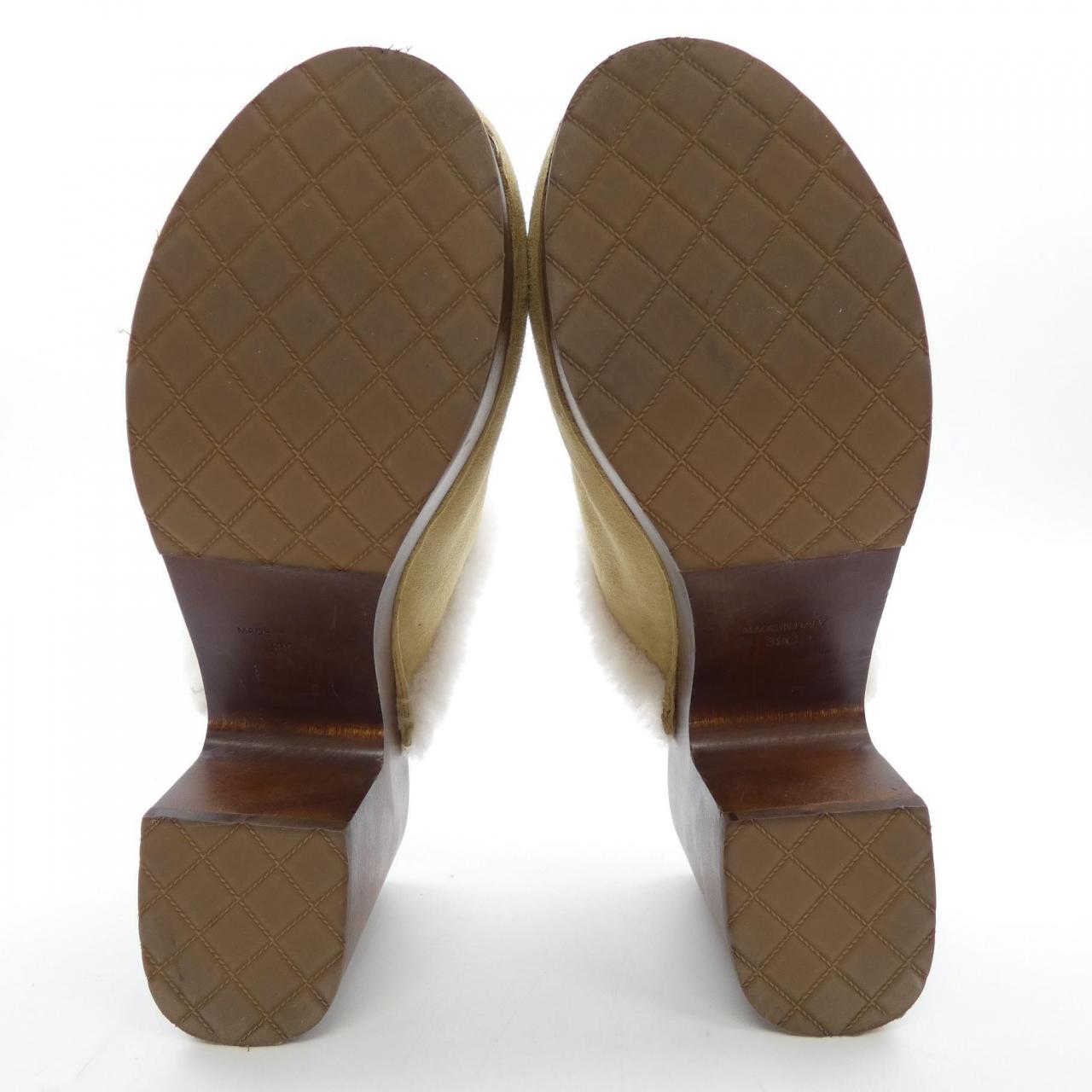 Chanel Crumpled Sheepskin Sandals