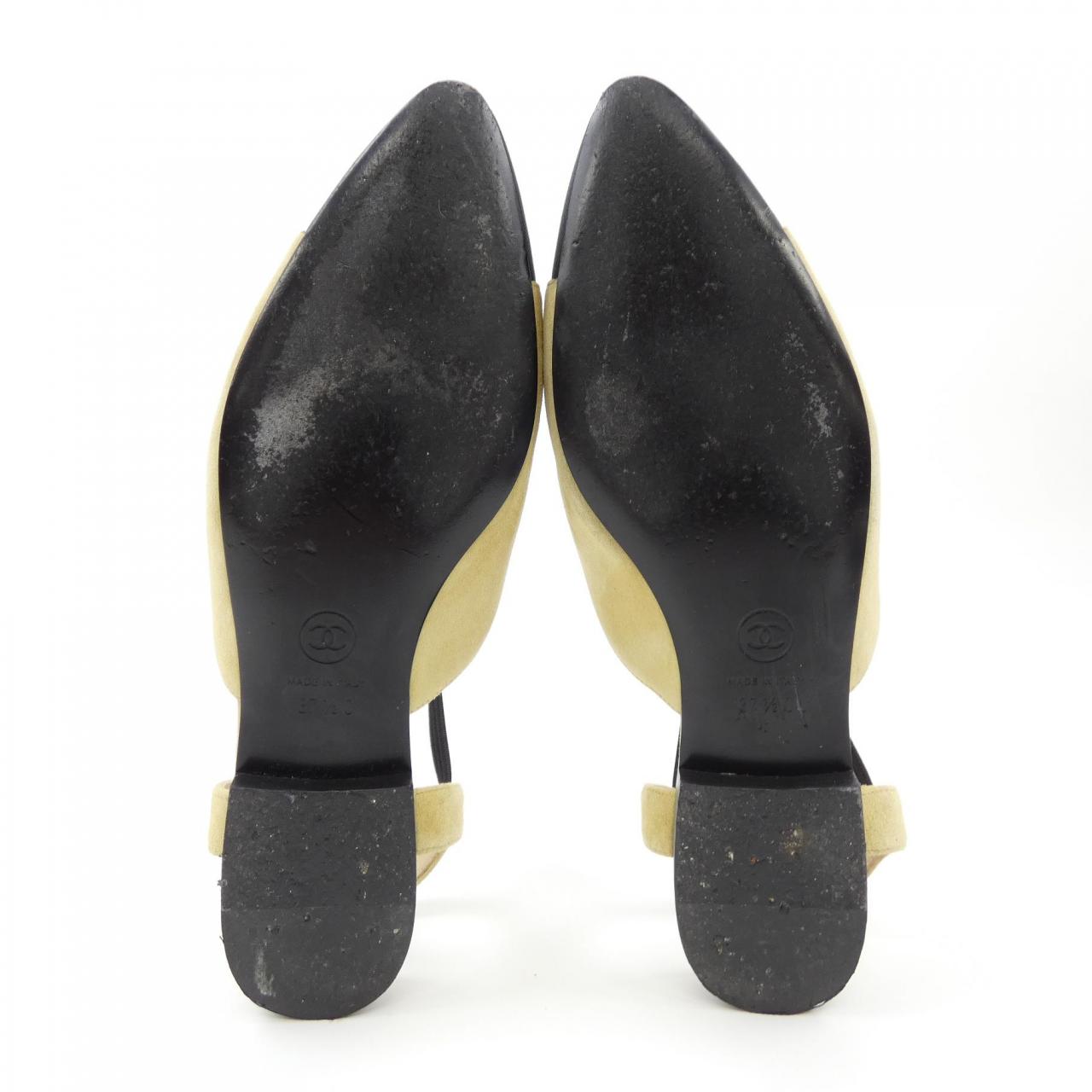 Chanel G36361Y54260 Suede Calfskin Grogram Shoes
