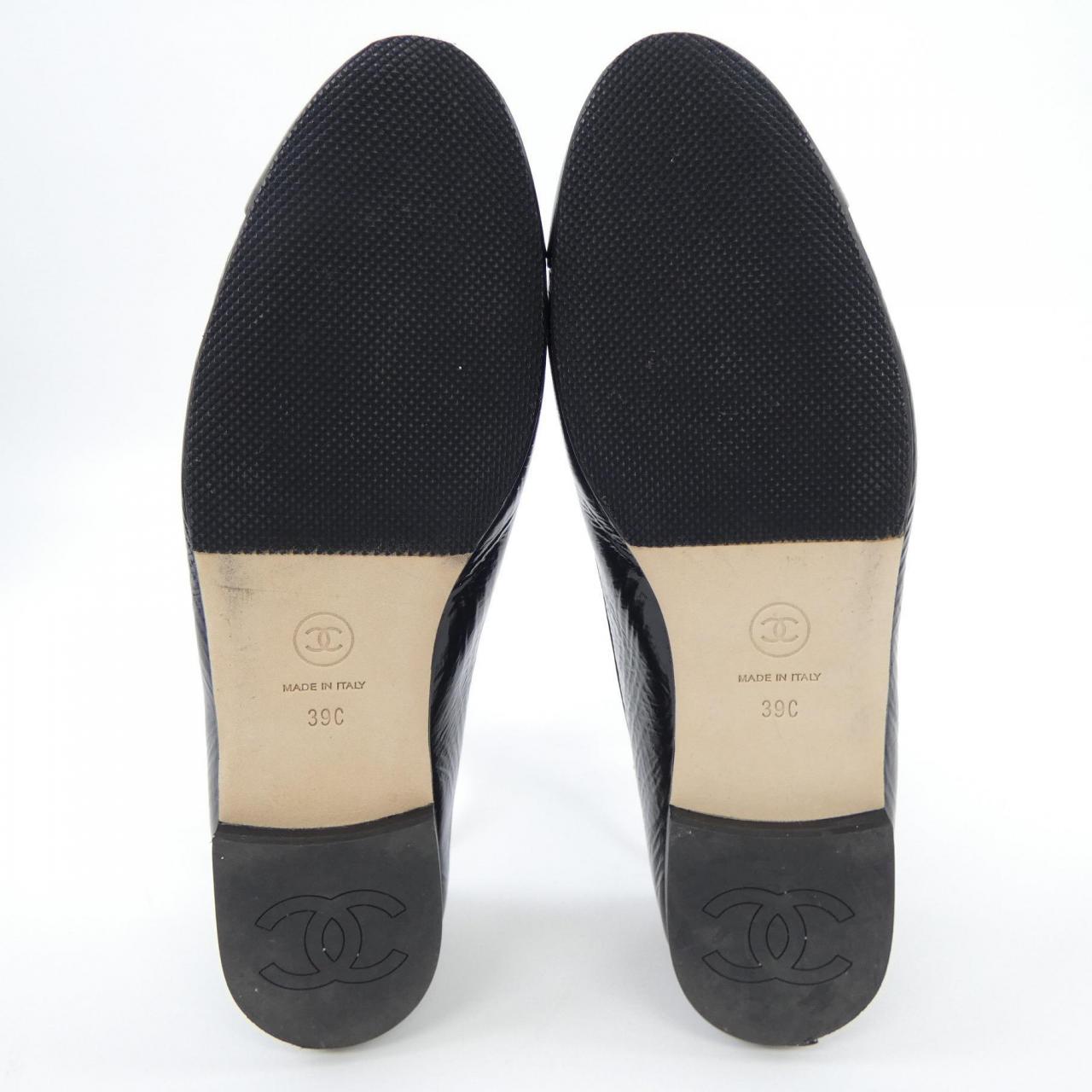 Chanel G38986X56858 Shiny Lambskin Flat Shoes