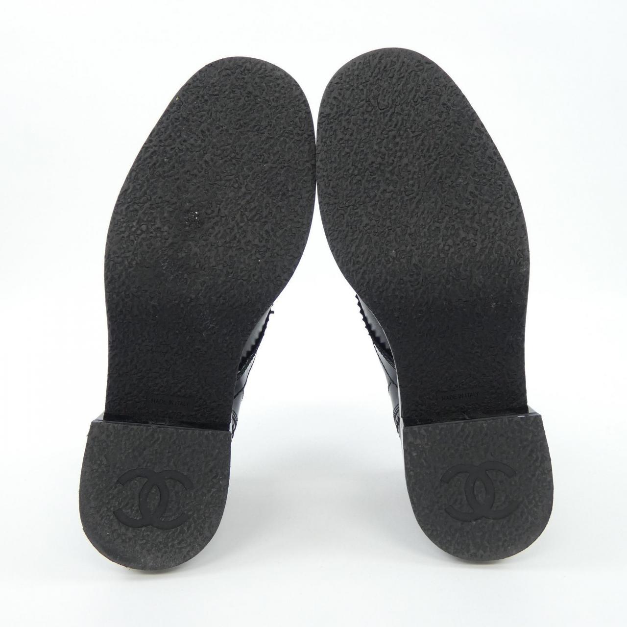 Chanel G35316Y51051 Lambskin Patent Calfskin Lace-up Shoes