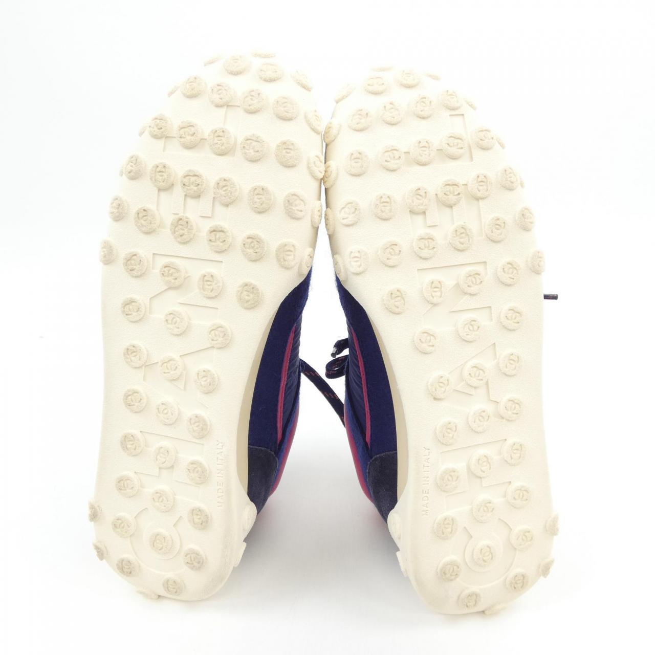 Chanel G34086Y53847 Wool Nylon Lamb Suede Calf Sneakers