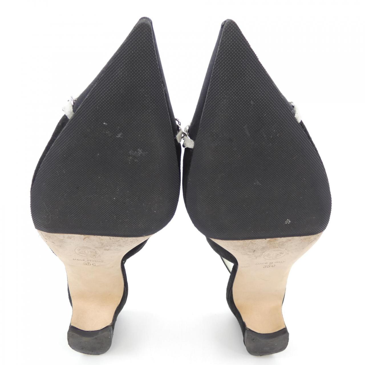 Chanel Slingback Suede Calfskin Pumps