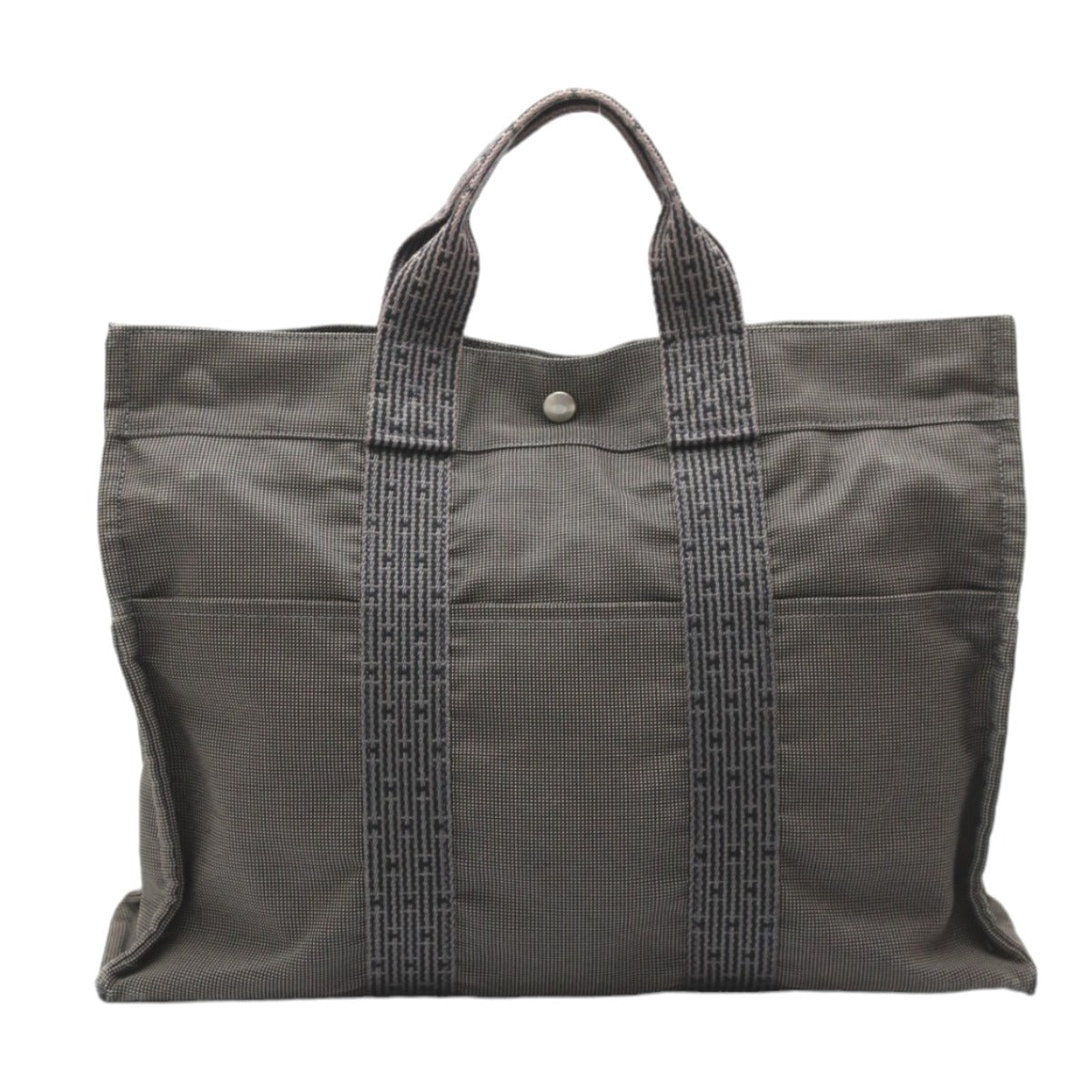 HERMES Tote Bag canvas gray Tote Bag Tote MM Her Line mens(Unisex) d