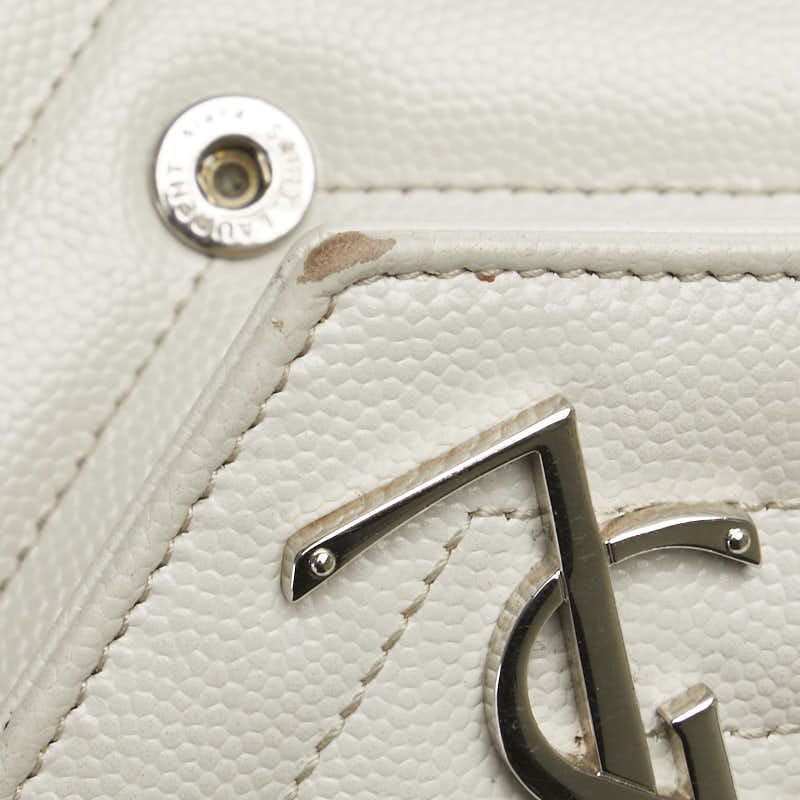Saint Laurent Cassandra Leather Long Wallet