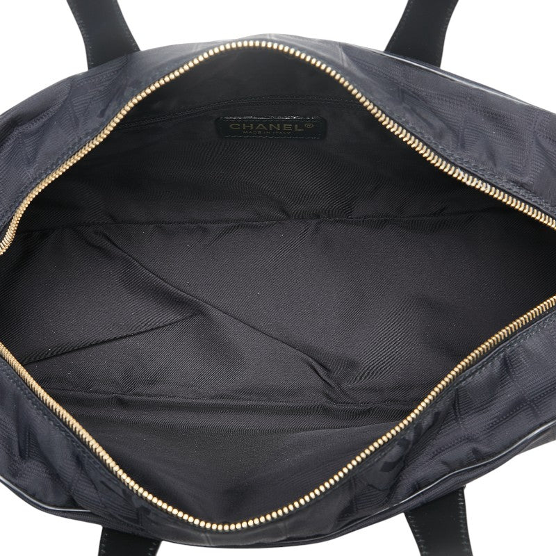 Chanel New Travel Line Nylon Leather Handbag