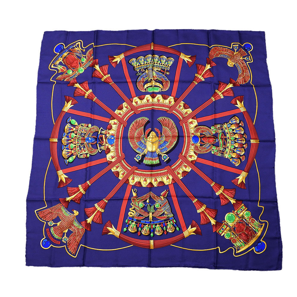 HERMES scarf silk Purple type Carre90 Women d