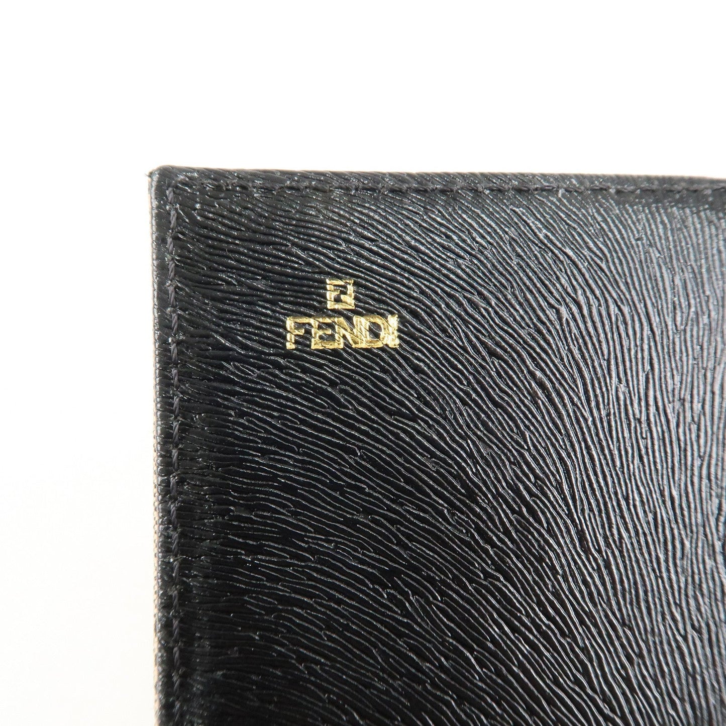 FENDI Zucca Print Canvas Leather Long Wallet Brown 8M0000 d