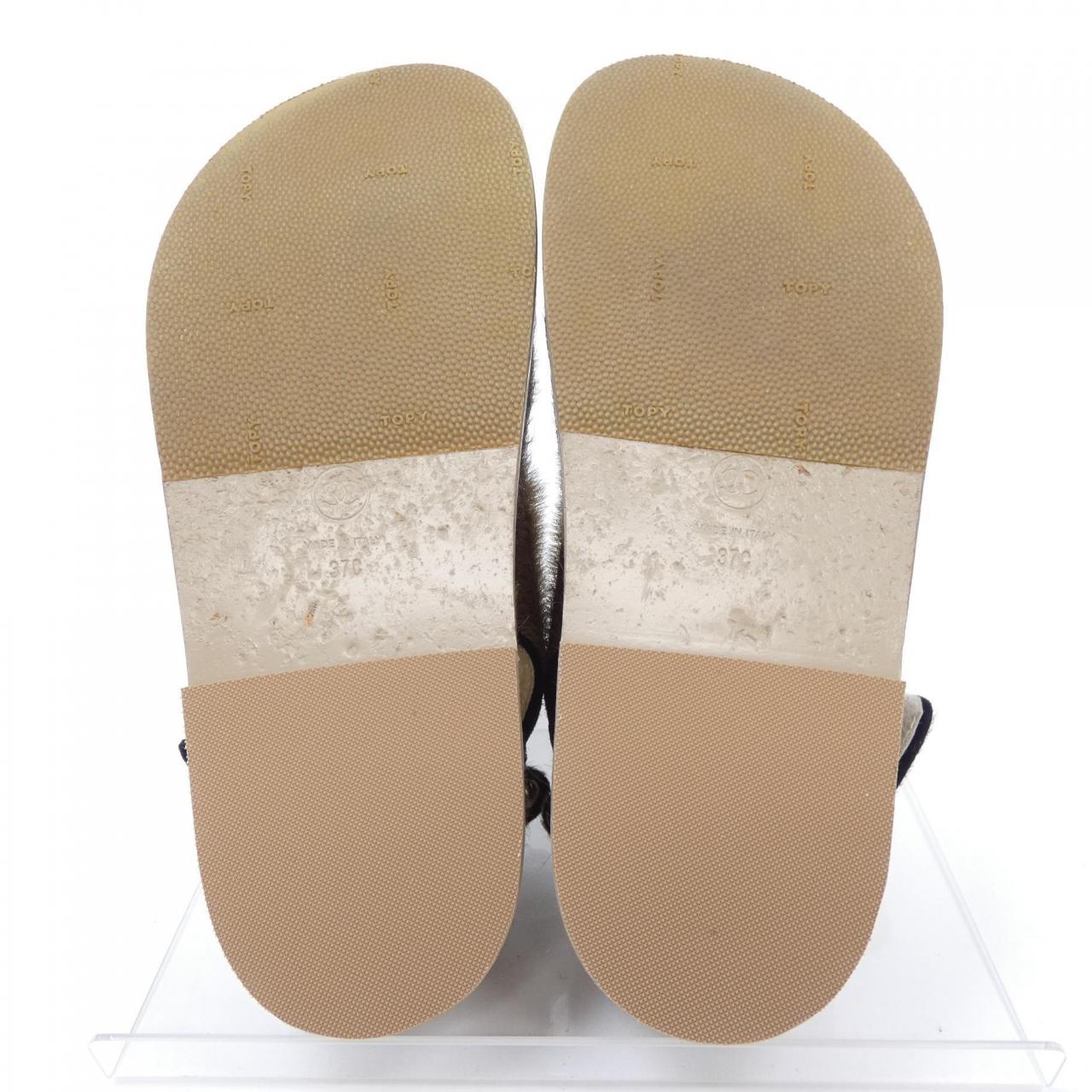 Chanel G35927Y56034 Harako Calfskin & Suede Calfskin Sandals