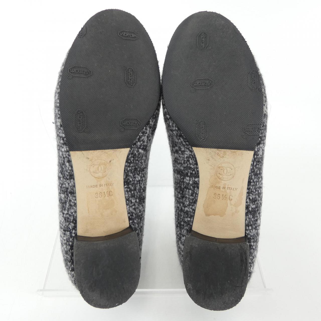 Chanel G33962Y53057 Tweed Calfskin Flat Shoes