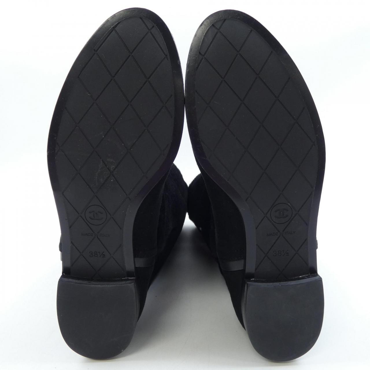 Chanel Shearling Long Boots