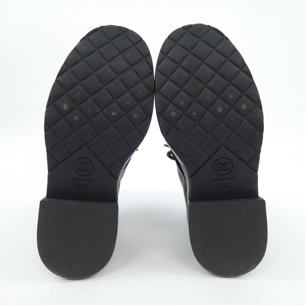 Chanel Lace Up Buffalo Boots