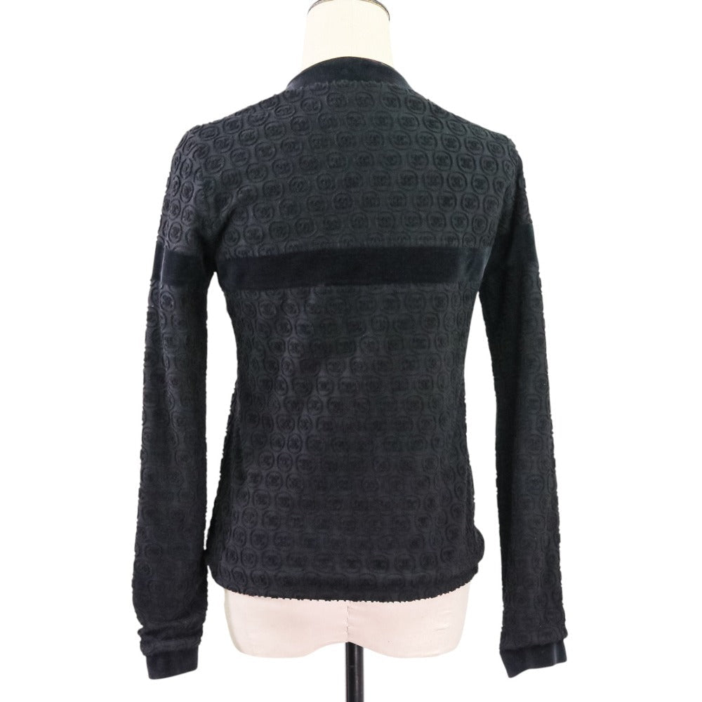 Chanel Coco Mark Pile Velour Cardigan Blouson