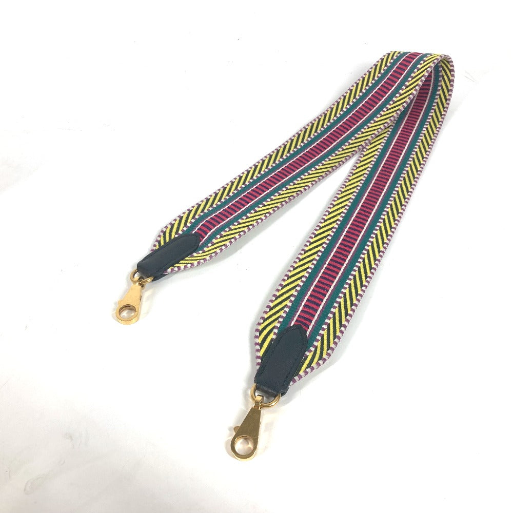 HERMES Shoulder strap Canvas / leather multicolor Sangle Kaval Women d