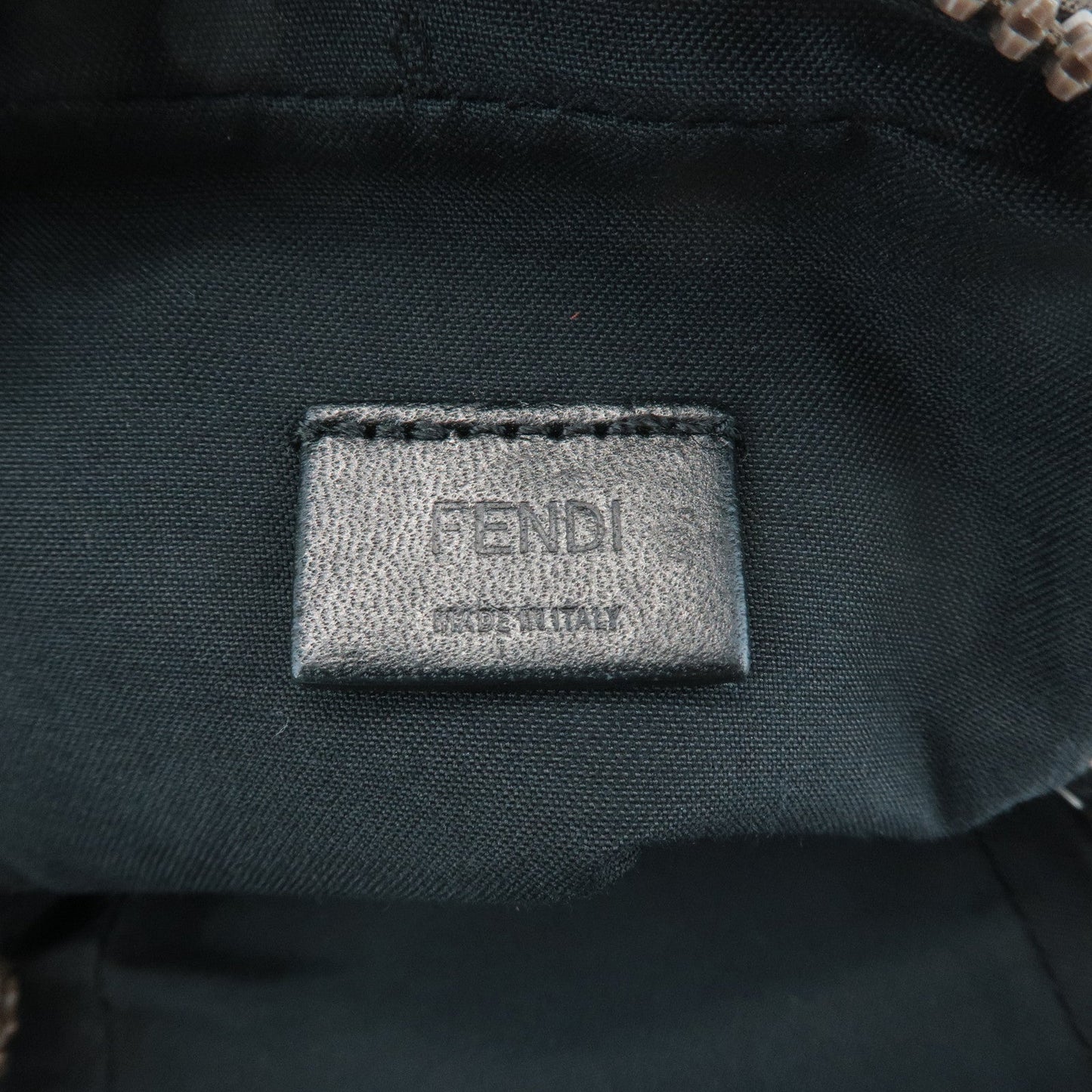 FENDI Nylon Leather Shoulder Bag Phone Pouch Khaki 7AS056 d