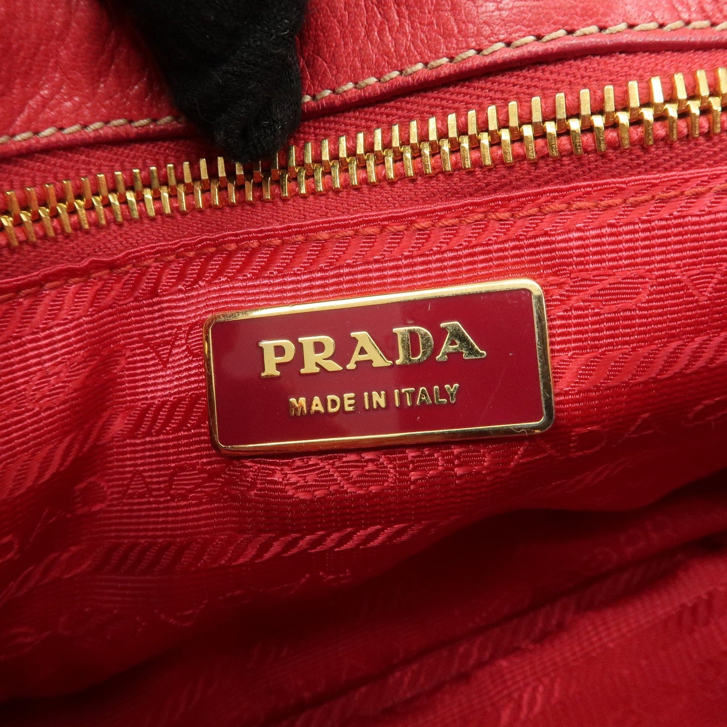 PRADA Nylon Leather 2Way Bag Shoulder Bag Hand Bag Gathered BN1388 d