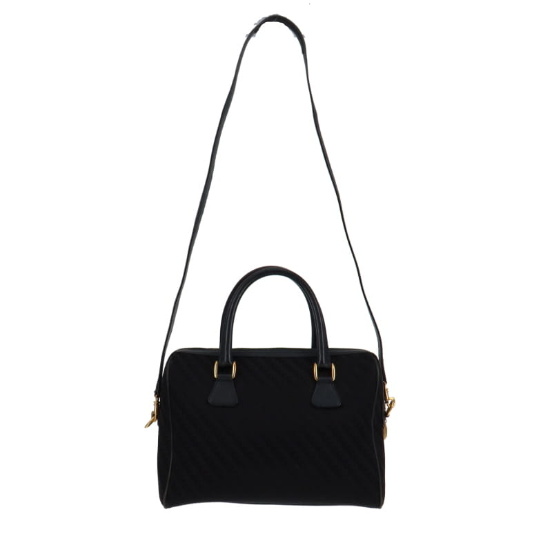 Gucci Nylon & Leather GG Bowling Bag Large