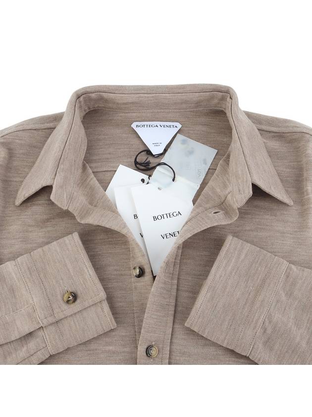 Luxury Bottega Veneta 666230 Light Melange Ranauul Jersey Women s Shirt Size 36 34105