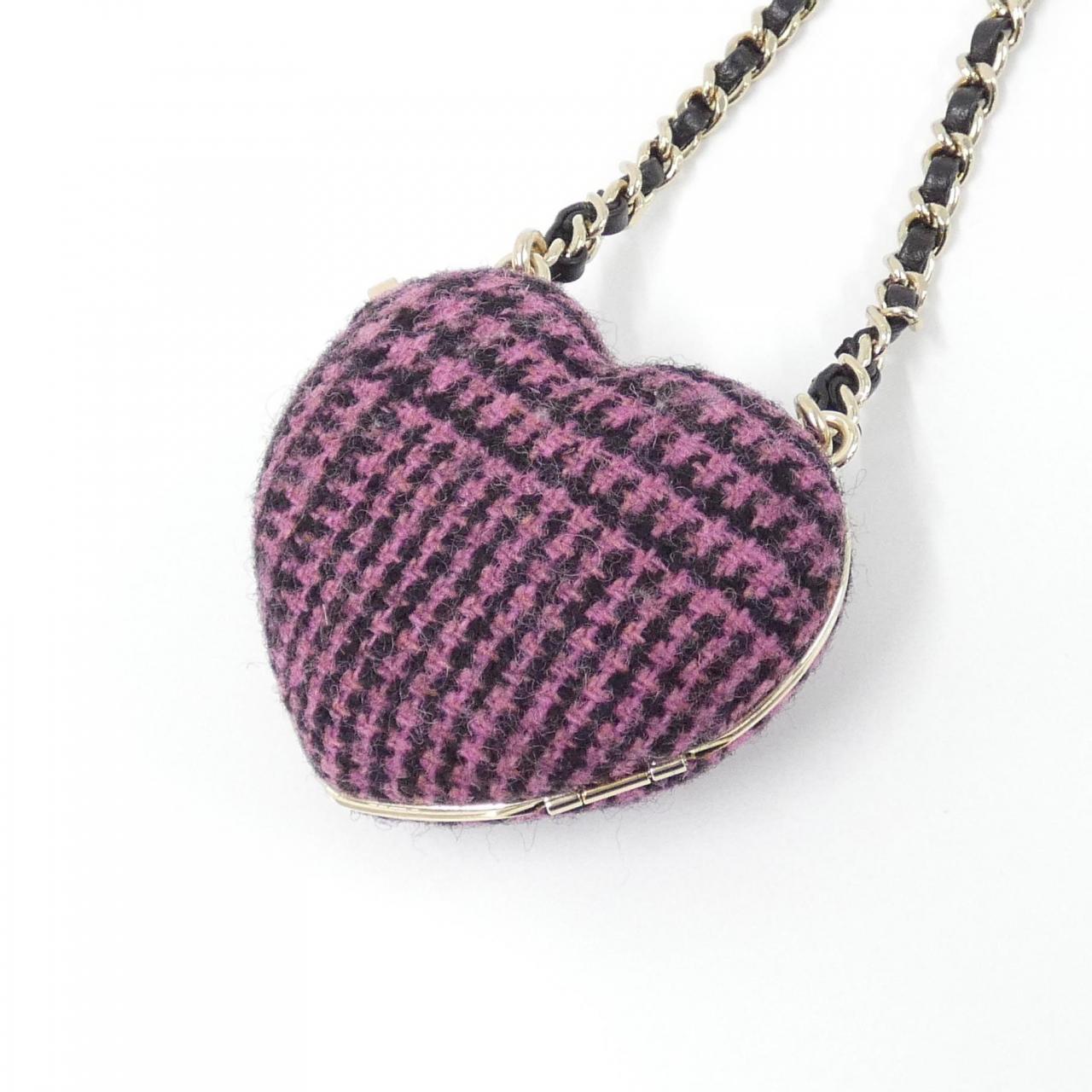 Chanel AB9485 Tweed Lamb Necklace