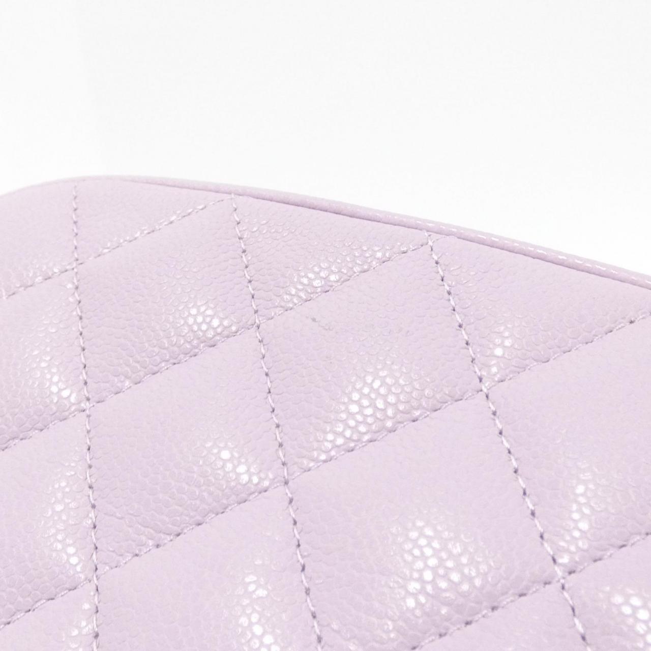 Chanel AP3998 Caviar Skin Chain Clutch