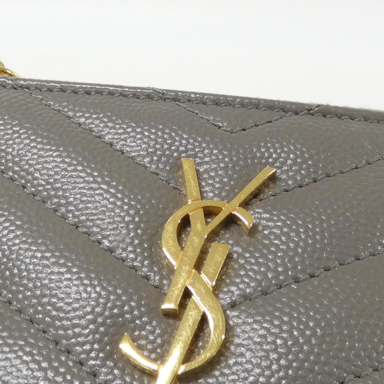Saint Laurent 607915 BOW01 Calf Coin Case