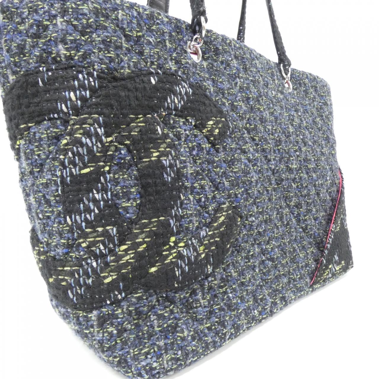 Chanel Cambon Line Tweed Shoulder Bag