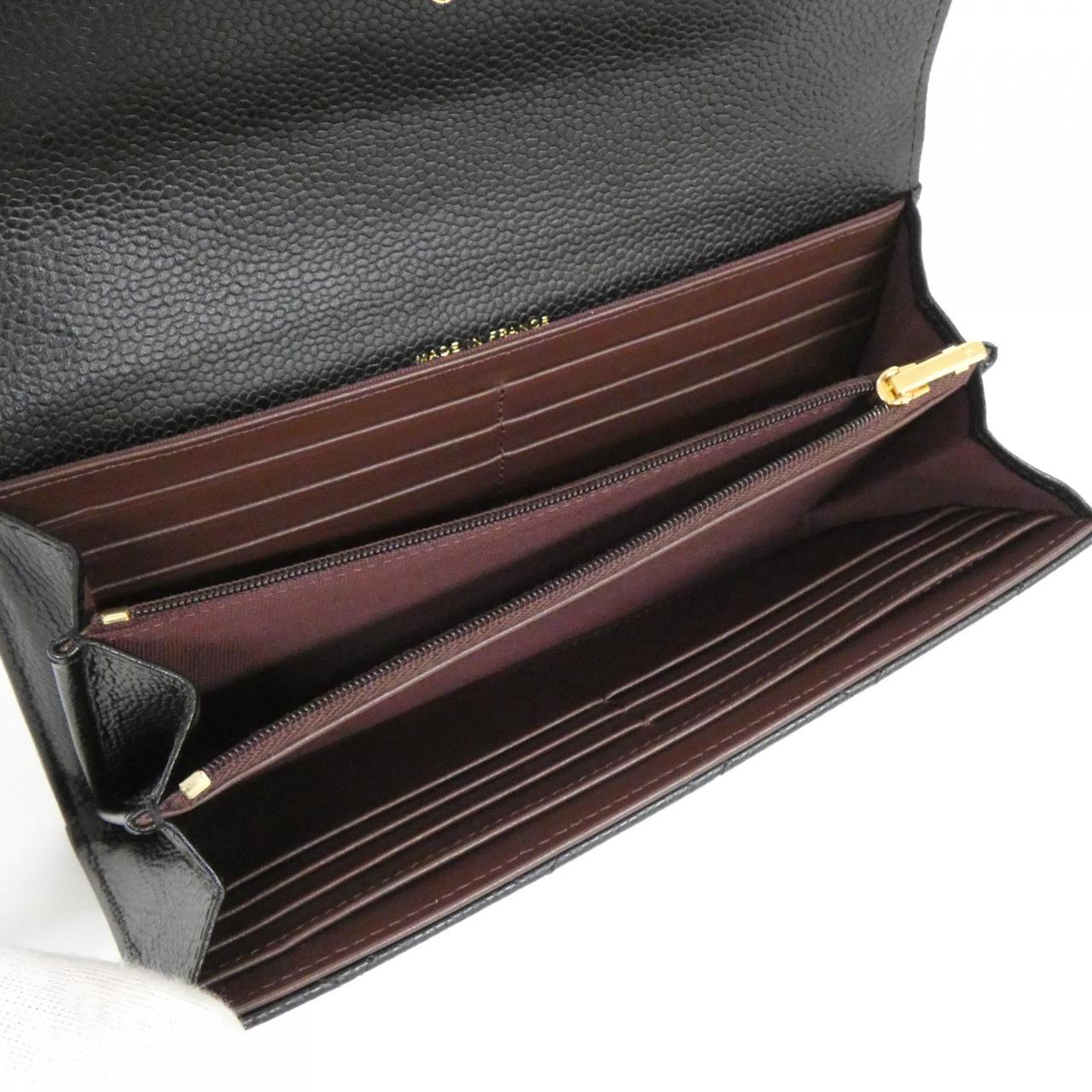 Chanel Timeless Classic Caviar Skin Long Wallet