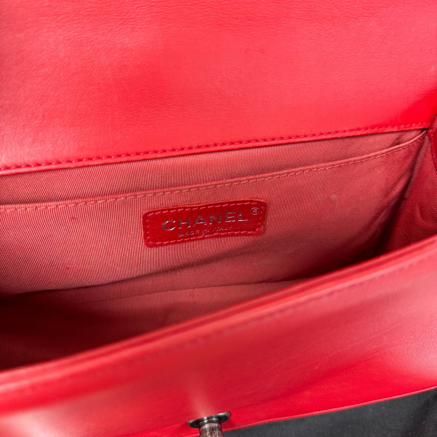 Chanel Medium Boy Bag - Red Shoulder Bags, Handbags 3366