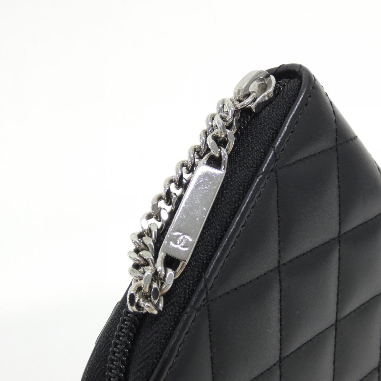 Chanel Cambon Line Calfskin Patent Leather Long Wallet