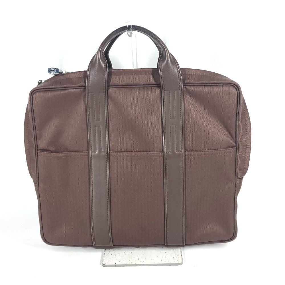 HERMES Business bag Nylon Brown Shoulder Acapulco Odinatur mens d