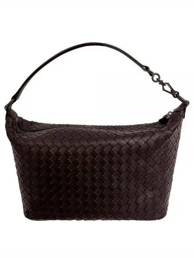 Luxury Bottega Veneta Intrecciato Napa Leather Shoulder Bag Brown
