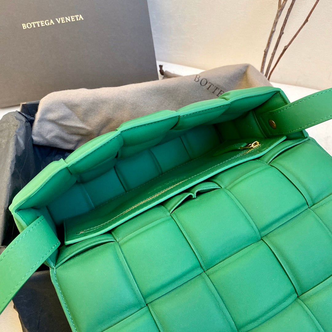 Top Quality Padded Cassette Bag For Women 10.2in/26cm In Green
